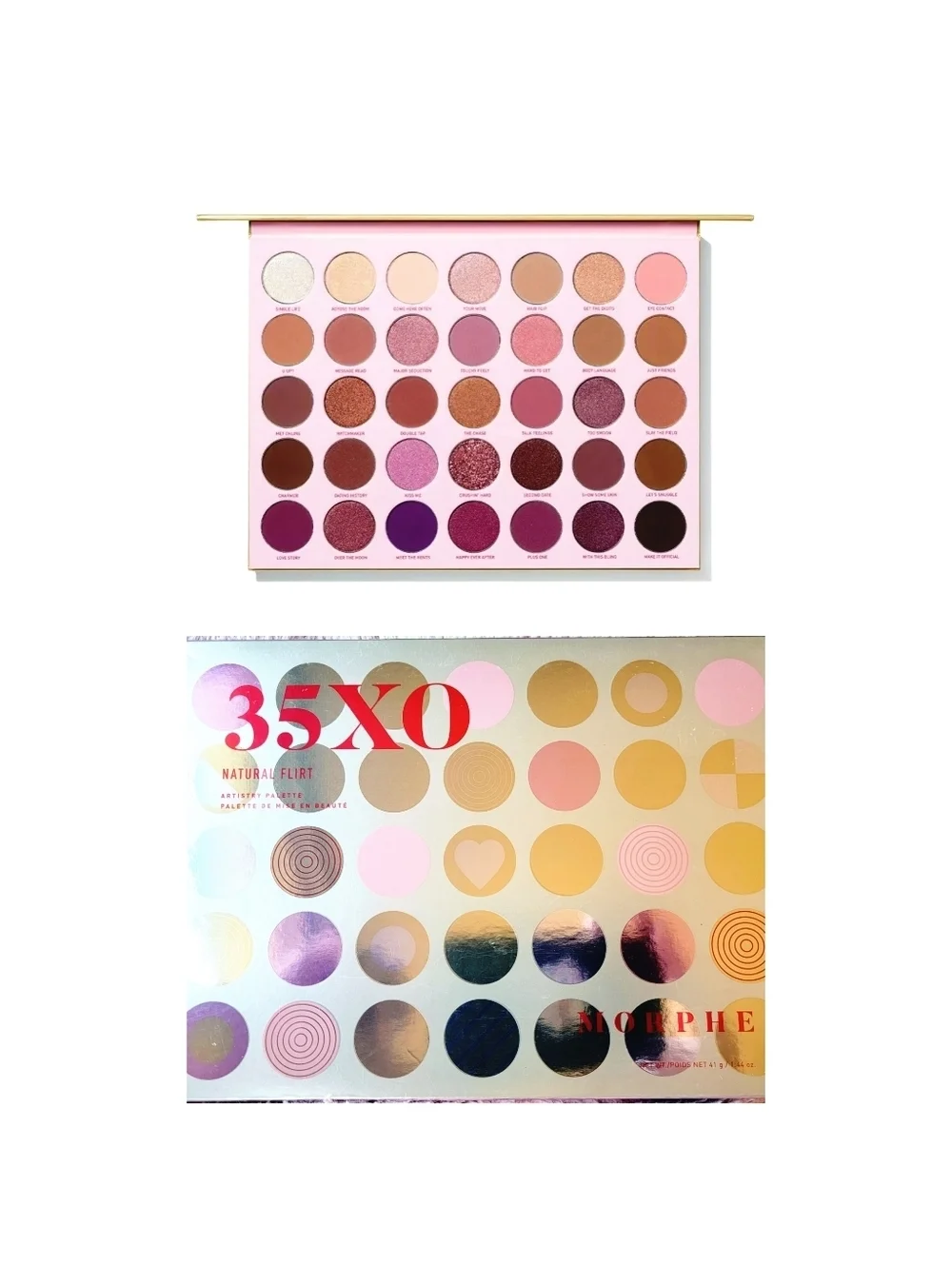 Morphe 35XO Natural Flirt Artistry Eyeshadow Palette Limited Edition 41g New